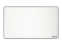 Glorious XL Extended Gaming Mouse Mat/Pad - Large, Wide (XL Extended) White Cloth Mousepad, Stitched Edges | 14"x24" (GW-P)