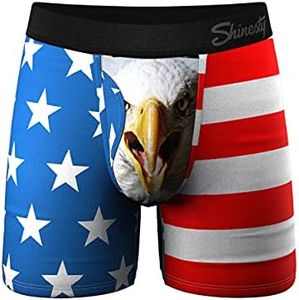 Shinesty Hammock Support Mens Underwear | Boxer Briefs Men with Fly | US XL American Eagle