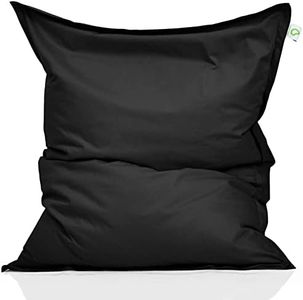 Green Bean© Pouf d'Intérieur XXL 140x180cm 380 litres Enfants & Adultes Bean Bag Remplissage de Perles EPS Pouf Géant Grand Coussin de Repos Coussin de Siège