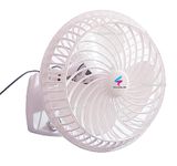 Elixxeton US Cutie Wall cum table Fan with Powerful Motor 9 inch 3 Blade Wall Fan Small Size with Low Noise High Speed Motor with 3 Speed Control 1 Year Warranty White Cutie || KM3