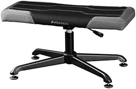 Bauhutte BOT-700-BK Gaming Ottoman, Wide Gaming Chair, Foot Stand, Black, Width 28.0 inches (71 cm)