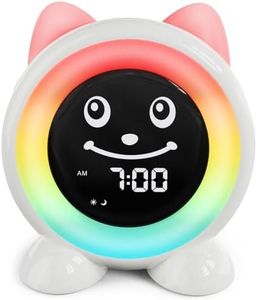 FiveHome Toddlers Sleep Training Clock, Kids Alarm Clock with Night Light & Nap Timer, Ok to Wake Clock for Girls and Boys