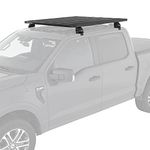 Rhino Rack Complete Pioneer Roof Rack Kit Compatible with F150, Silverado, Sierra, High Strength Alumimum, Easy Bolt on Clamp Mounting, Includes Pioneer Platform, Legs, Fit Kit, Black (ROLF2)