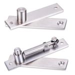 Zydiwo Heavy Duty Pivot Hinge 360 Degree Rotation Stainless Steel Hidden Door Hinge Shaft Hinge Hardware for Secret Door (Style 1)