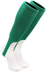 TCK Solid Colored Baseball Stirrups Pattern A (Kelly Green, Large)