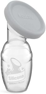 haakaa Manual Breast Pump & Silicone Cap Combo for Nursing Mom (Gray, 4oz. Without Base)