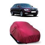 HEDWING-Car Body Cover Compatible with Skoda Superb 2.5 TDI All Variant Dustproof UV-Rays Scratchproof Heat Protection Both Side Mirror Pocket[MHR]