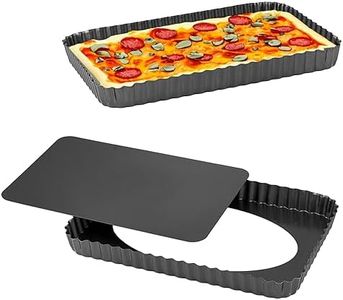 MEICHU 12 Inch Tart Pan Rectangular, Quiche Pan, Nonstick Mini Tart Pan with Removable Bottom, Carbon Steel Reusable Baking Tools