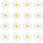 30pcs Daisy Flower Iron On Patches Clothing Embroidered Sew Applique Repair Patch