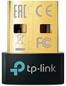 TP-Link USB Bluetooth Adapter for PC, Bluetooth 5.0/5.3 Dongle Receiver, Plug and Play, Nano Design, EDR & BLE, Supports Windows 11/10/8.1/7 for Desktop, Laptop, PS5/PS4/Xbox Controller (UB500)