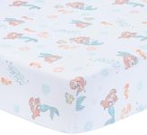 Bedtime Originals Disney Baby The Little Mermaid White Fitted Crib Sheet - Ariel