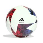 adidas MLS Training Soccer Ball, White/Blue/Red, 4