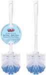 Lola Products “Classic” Toilet Brush, Durable Fiber Stiff Bristles, Bathroom Toilet Bowl Cleaner, Compact Size, Non-Scratch, Long-Lasting - 2 Pack