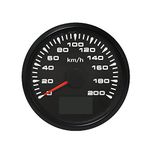 ELING Universal GPS Speedometer Velometer 0-200KM/H Odometer for Car Racing Motorcycle 3-3/8"