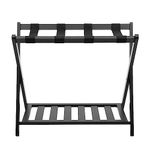 YNAADYH Suitcase Rack, Suitcase Stand, Folding Luggage Rack, Bamboo Stand + Shelf, Travel Suitcase, Shoe Storage Holder