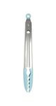 KitchenAid - Kitchen Tongs, Silicone Tipped Stainless Steel Tongs, Safe for Nonstick Cookware (Mineral Water)