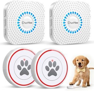 Dog Door Bell for Potty Training, IP55 Waterproof, 55 Ringtones, 0-115dB