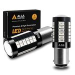 Alla Lighting 2800lm 7528 1157 LED Bulbs Red Turn Signal Brake Stop Lights Bulbs Xtreme Super Bright 5730 33-SMD 12V Lamps BAY15D 3496 2357 2057 1034 198