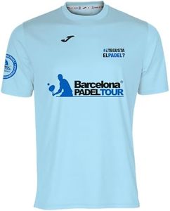 Barcelona Padel Tour - Te Gusta EL pádel - Men's T-Shirt with Short Sleeves - Padel Soft Touch & Quick Dry - Sportswear, sky blue, M