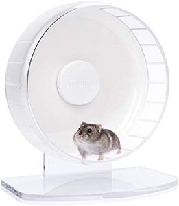 Niteangel Ruote super silenziose per criceti, con supporto regolabile, per ricci, gerbilli, topi o altri piccoli animali (S, bianco)