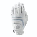 Wilson Staff womens Grip Plus Golf Glove, Left Hand,White, Small