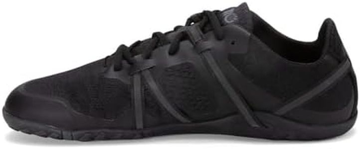 Xero Shoes Barefoot Shoes for Men | Speed Force Men’s Barefoot Running Shoes | Zero Drop, Wide Toe Box, Ultra Lightweight, Minimalist |, Black, 6.5