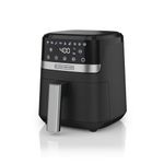 BLACK+DECKER Purify 2QT Air Fryer, Timer with Auto Shut-off and Shake Reminder, Digital LED Touchscreen and 9 Presets, 1000W up to 400 F, Dishwasher Safe Parts