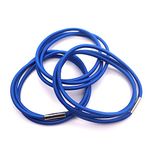 Trash Can Bands Set of 3, Blue Only, Fits 13 to 30 Gallon Trash Cans, Hongmed Garbage Can Elastic Rubber bands, Durable Rubber Bands with Strong Elasticity, Homewares Colorful Litter Box Bands Good