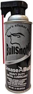 BullSnot! GreaseABull Metal Lubricant – Heavy-Duty, All-Weather Grease for Rust Removal, Metal Polishing & Lubrication – Multi-Purpose Spray for Automotive, Marine, Industrial & Home Use – 11oz