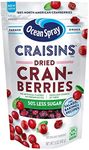 Ocean Spray Craisins Dried Cranberries, Reduced Sugar, 5 Ounce (Pack of 12)