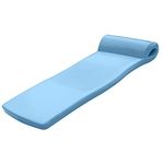 Texas Recreation Ultimate Swimming Foam Pool Floating Mattress, Bahama Blue, 2.25” Thick