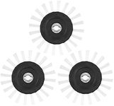 Grout Groovy! Replacement Brush Wheels 3-Pack – Nylon Cleaning Brush Heads Machines, Indoor Cleaner Tool for Tile, Bathroom, Kitchen Floors, Easy Scrubbing Solution