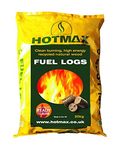 Hotmax 10HOTM Recycled Natural Wood Fuel Logs,20 kg