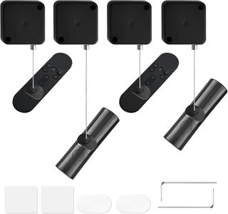 Remote Control Tether, 6.5 Ft TV Remote Control Leash, Retractable Safety Lock with Adjustable Lock Strap for TV Remotes, Game Controllers, Tablets and Showrooms (8)