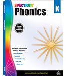 Spectrum Kindergarten Phonics Workbook, Ages 5 to 6, Kindergarten Phonics Workbooks, Letter Recognition, Alphabet Order, Vowel and Consonant Sound Practice - 144 Pages (Volume 90)