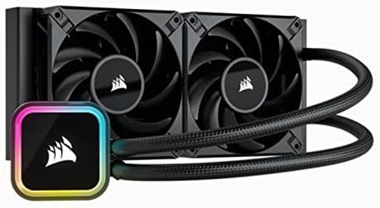 CORSAIR iCUE H100i RGB Elite Liquid CPU Cooler (16 Dynamic RGB LEDs, 120mm AF Elite Series FDB Fans, 240mm Radiator, Compatible - LGA 1700, 1200, 115X, 2066, and AM4 Sockets) Black (CW-9060058-WW)