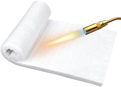 60x30x2,5cm Isolamento Fibra di Ceramica, Deflettore Fino a 1482°C Rotolo Coperta Ignifuga Isolante in Fibra di Ceramica Materiale Isolante Ignifugo per Camino Stufa a Legna Forgia Camino Forno