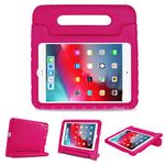 ProCase Kids Case for iPad Mini 5 2019 / Mini 4 2015, Shockproof Convertible Handle Stand Cover Lightweight Kids Friendly Super Protective Case for iPad Mini 5th Gen 2019 / iPad Mini 4 -Magenta