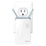 D-Link E15-AMZ Mesh WiFi 6 Range Extender AX1500 - Covers up to 2600 sq. ft., Dual Band Repeater and Signal Booster for Home Wireless Internet Network, Wall Plug In