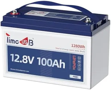 Timeusb 12V 100Ah Pro LiFePO4 Battery, Grade A Battery Cells, Group 31 Deep Cycle Lithium Battery, Built-in 100A BMS,10-Year Lifetime, Perfect for RV, Solar Home System and Off-grid Application