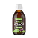 AquaOmega Plant-based High DHA Supplement, Vegan Omega 3 liquid w/EPA from Algae Oil, 3400mg Omega 3 Vegan Supplement, 225ml Grape