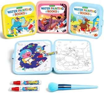 Timetome Water Coloring Book, 3 Pack Water Painting Books for Toddlers 1-3