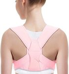 Posture Corrector for Women and Men, Vicorrect Adjustable Upper Back Brace for Clavicle Support and Providing Pain Relief from Neck, Shoulder, and Upper Back (S/M)