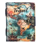 CRAFT JUNKY Vintage Leather Journal Diary for Women & Men Travel Diary Notebook for Writing Deckle Edge Paper,200 Pages