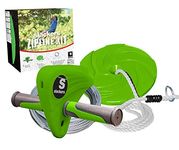 Slackers Falcon Flyer Zipline Kit Backyard, Green, 40'