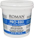 ROMAN Ultra Clear Strippable Wallpaper Adhesive, Clear Glue, Zero VOC, PRO-880 (32 Ounce - 80 sq. ft.)