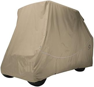 Classic Accessories Fairway Quick Fit Cover for Golf Carts with Rear Facing Back Seats