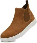 Sneaker Shoes, Genuine Leather High-top Casual Chukka Dress Boots Brown 8