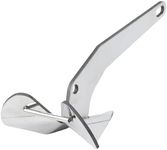 Garvee 11lbs Boat Anchor, 316 Stainless Steel Delta-Style Anchor, Heavy Duty Wing Style Triangular Anchor