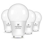 hansang A19 LED Bulb Gu24 Light Bulb Base,9W (100W Equivalent),900 Lumens,5000K Daylight,220 Degree Beam Angle,Gu24 Twist Base,for CFL Upgrade,Non-Dimmable 4 Pack